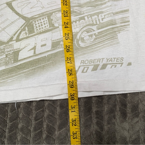 Vintage Ford Official Sportswear Ernie Irvan T Shirt Mens XXL White AOP Racing - Picture 11 of 11